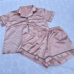 Silky Pink Women's Pajama Set